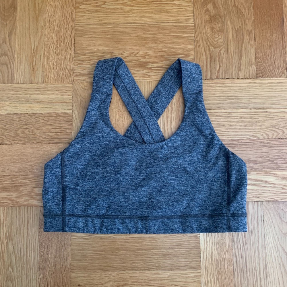 lululemon grey bra size 10